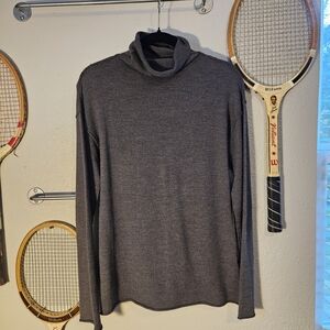 Banana Republic Charcoal Turtleneck Sweater Merino Wool